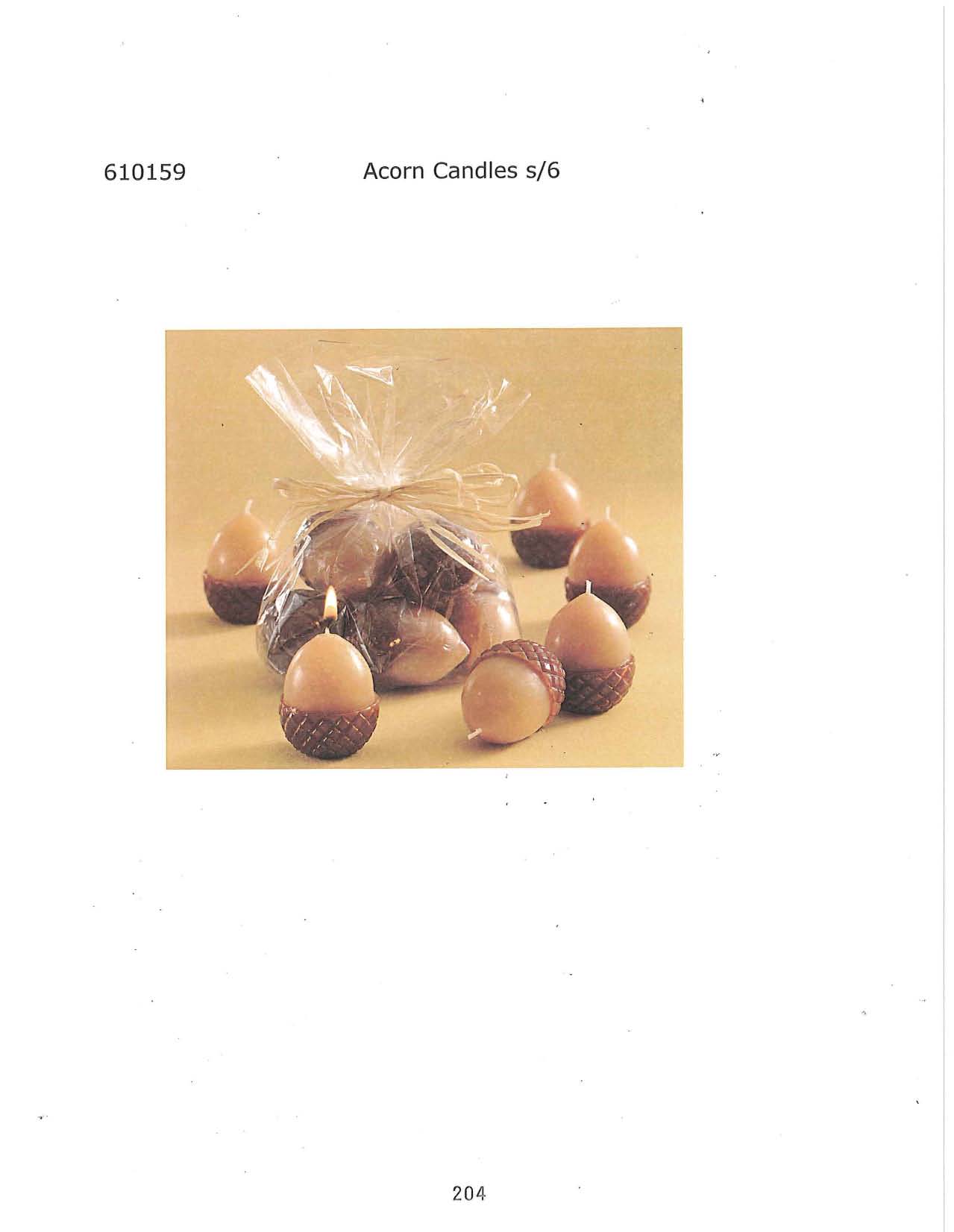 Acorn Candle s/6