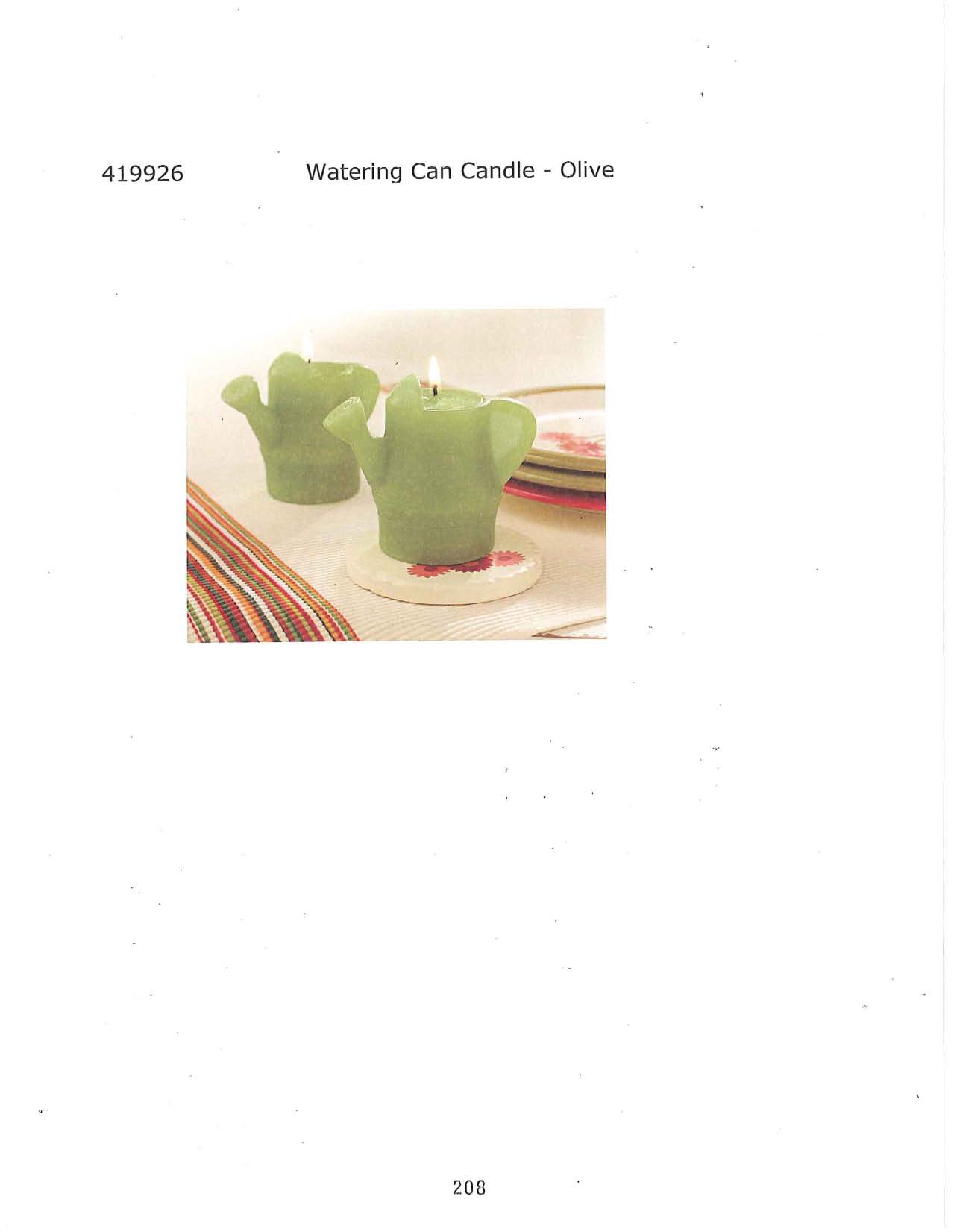 Watering Can Candle - Olive