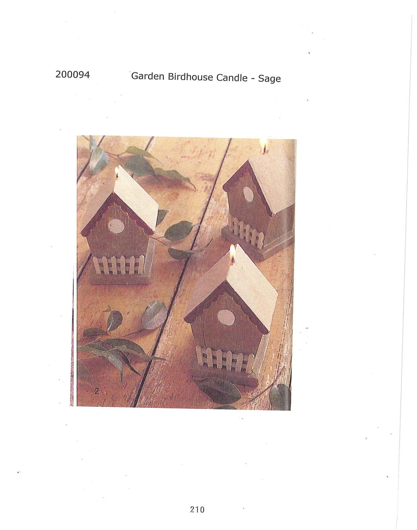 Garden Birdhouse Candle - Sage