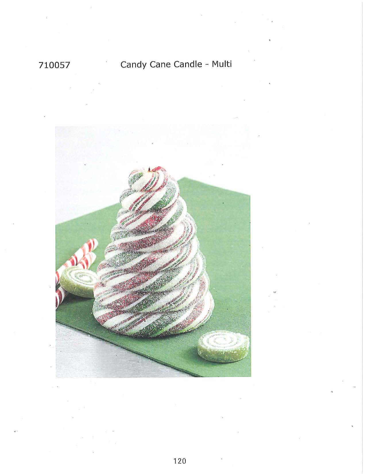 Candy Cane Candle - Multi