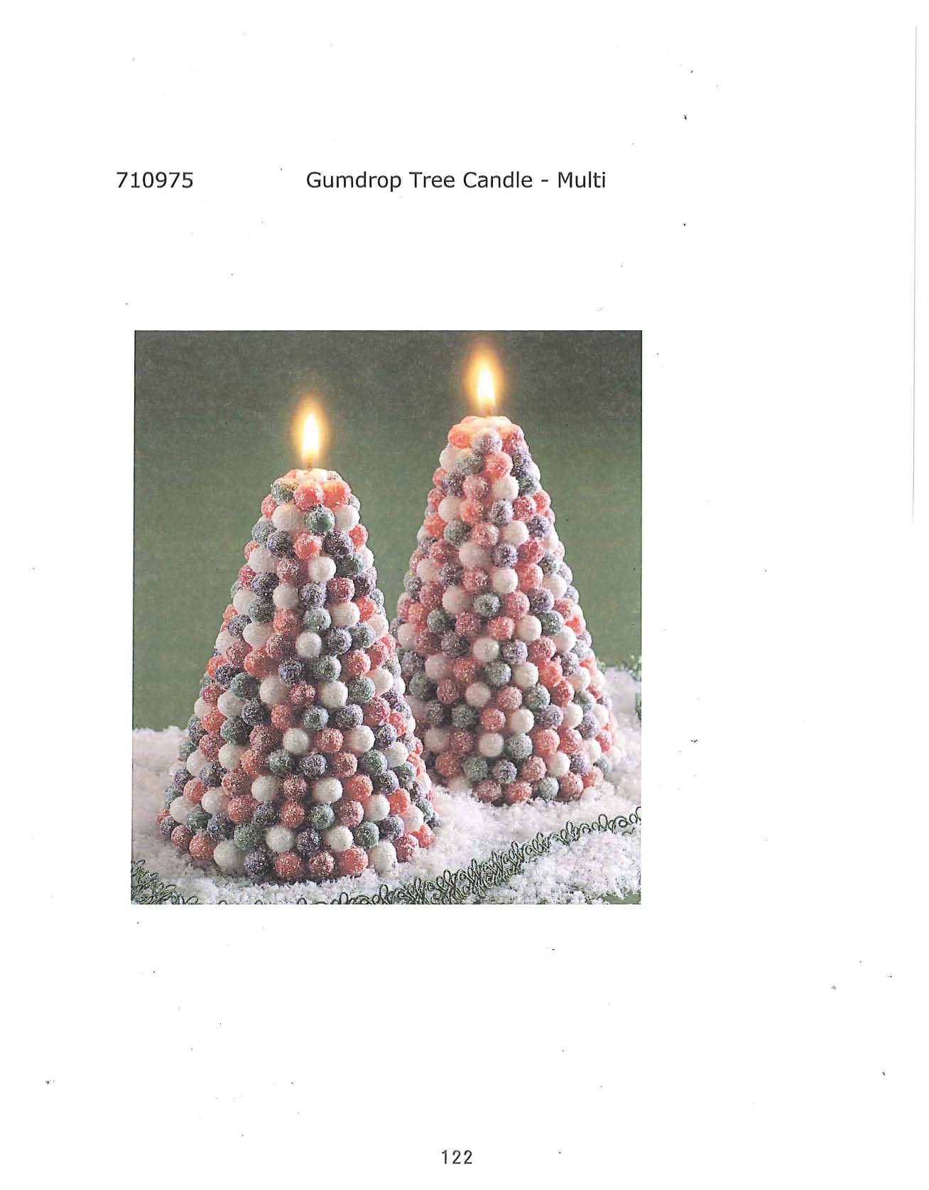 Gumdrop Tree Candle - Multi