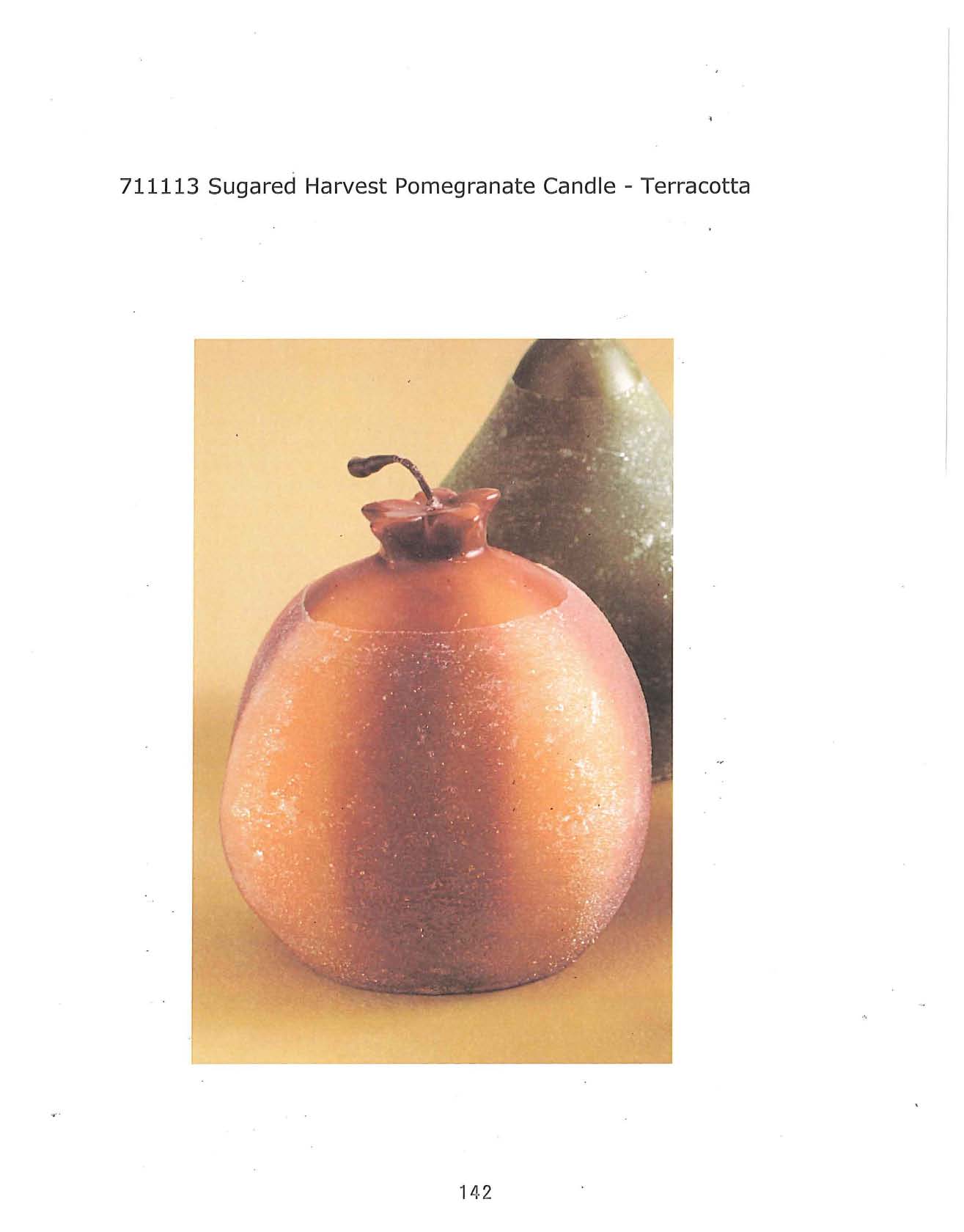 Sugared Harvest Pomegranate Candle - Terracotta