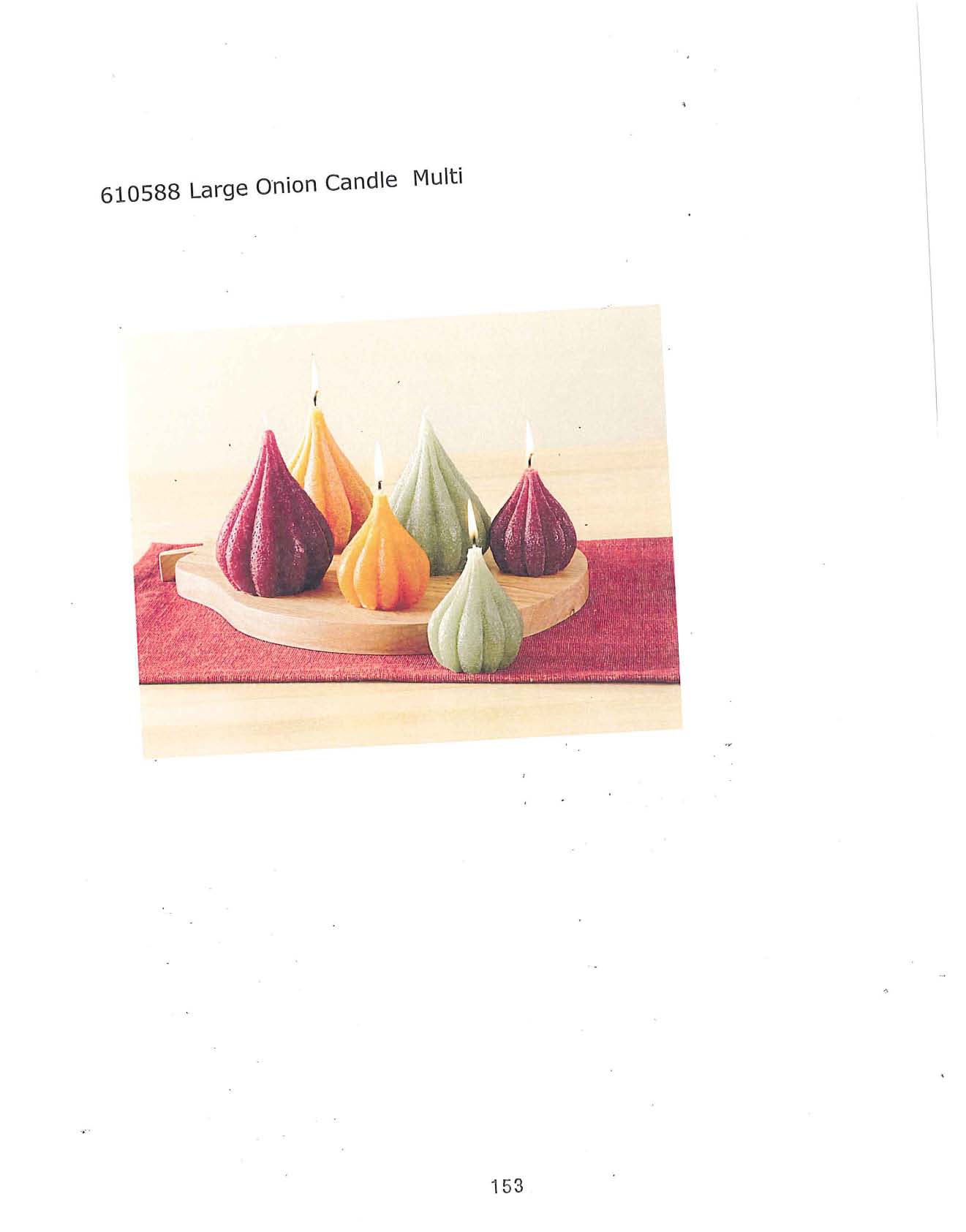 Large Onion Candle - Multi