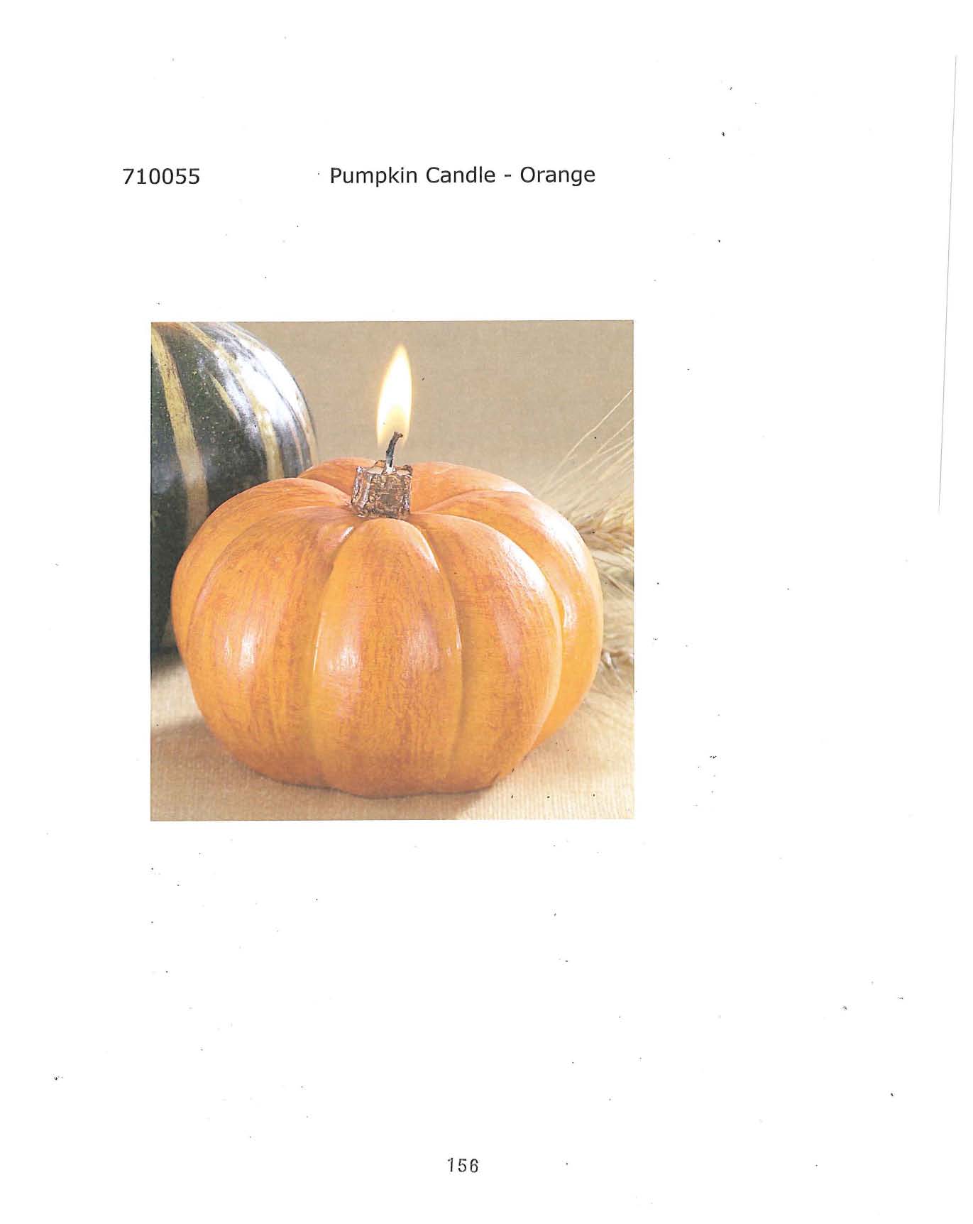 Pumpkin Candle - Orange