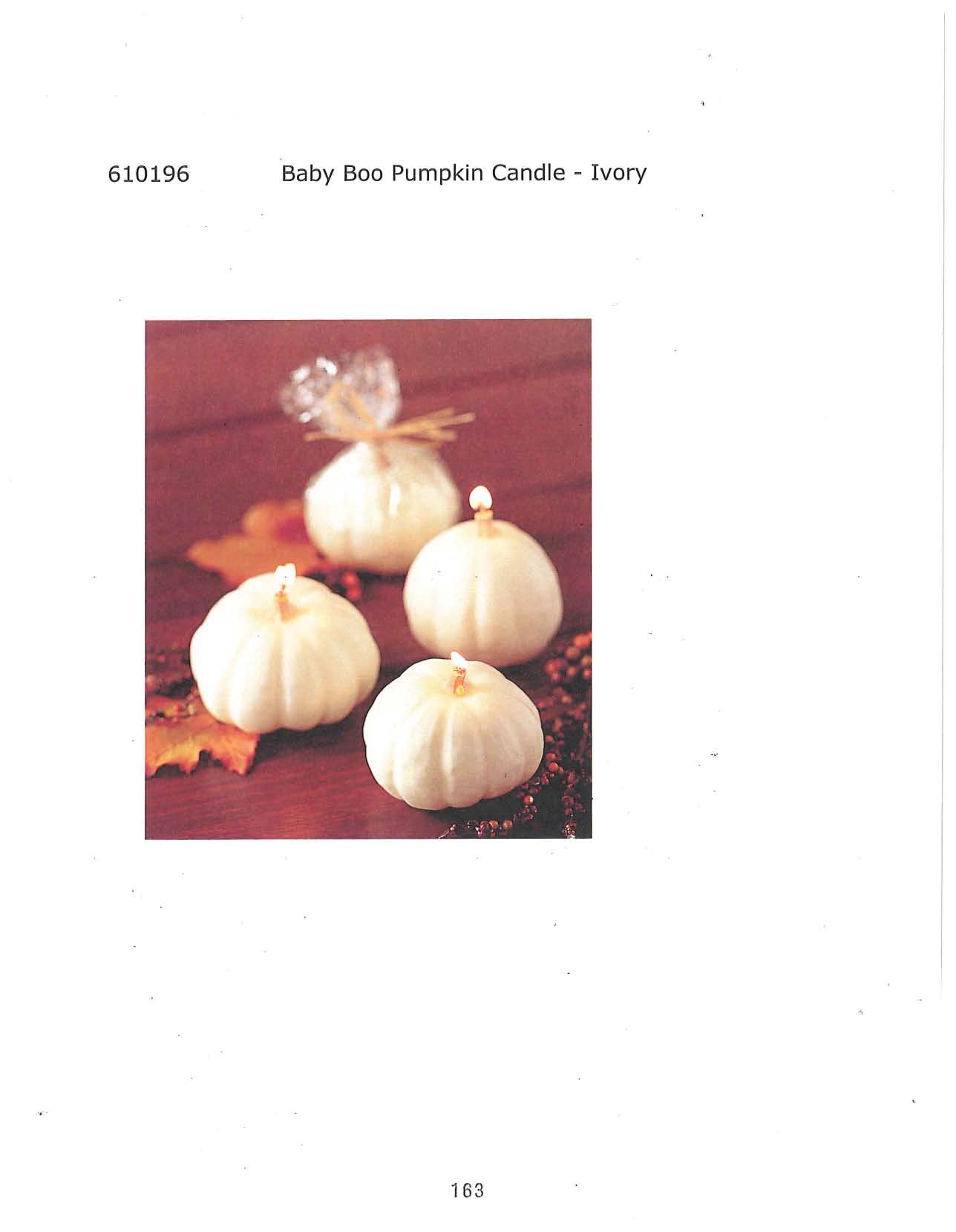 Baby Boo Pumpkin Candle - Ivory