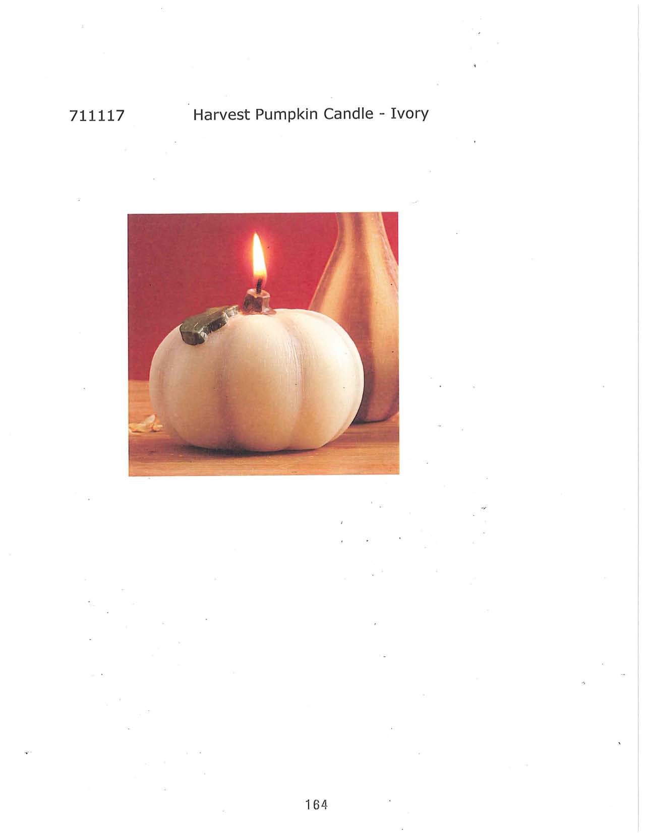 Harvest Pumpkin Candle - Ivory
