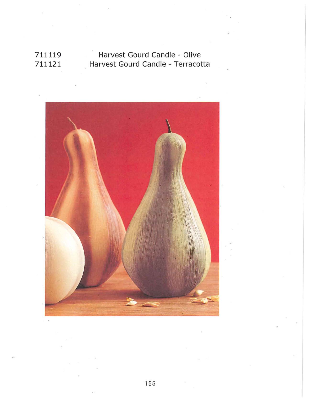 Harvest Gourd Candle - Olive and Terracotta