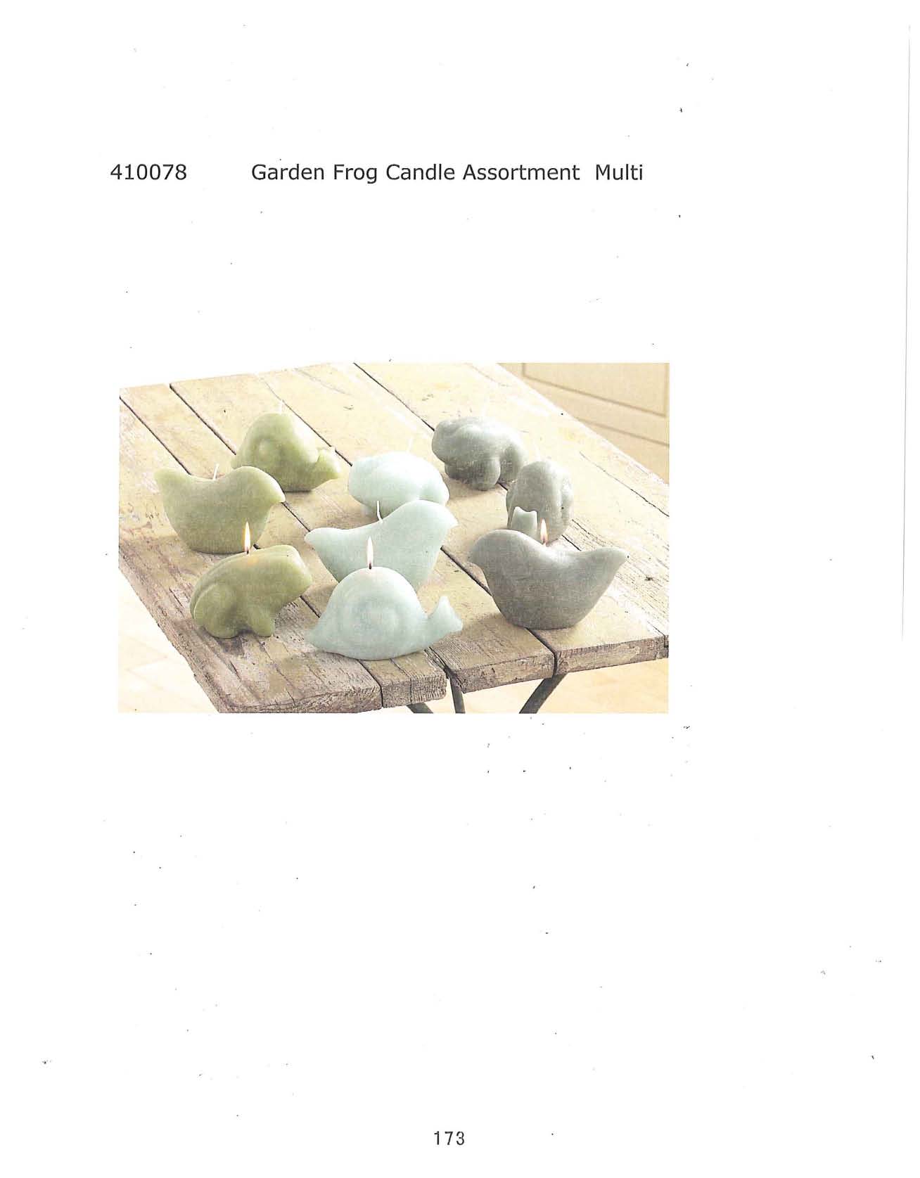 Garden Frog Candle Assortment - Multi